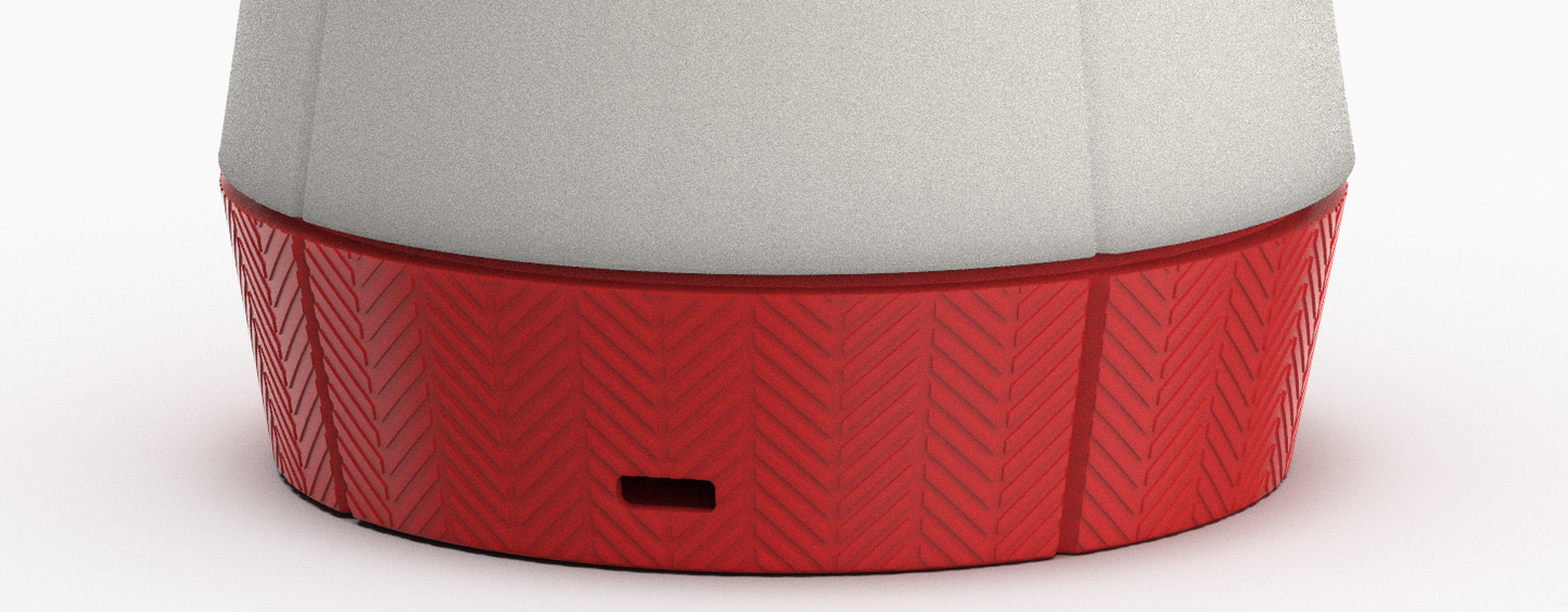 wave texture enhancing the Venti Smart Lamp base