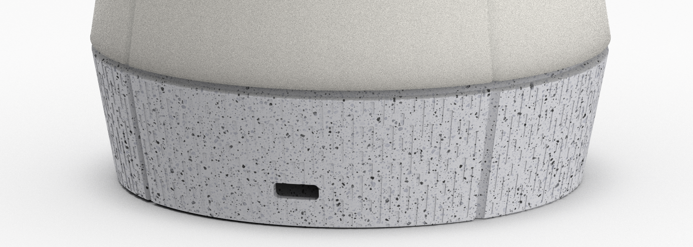 Venti Smart Lamp with a chic rain base