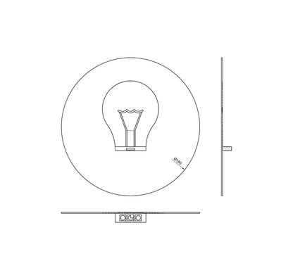 dimensions of halo wall light