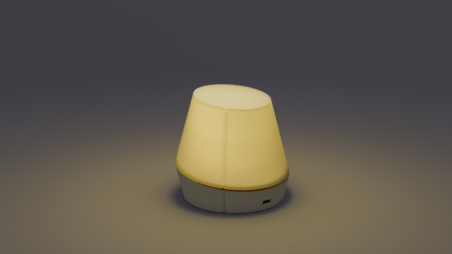 Portable lamp with Scandinavian style and advanced features.