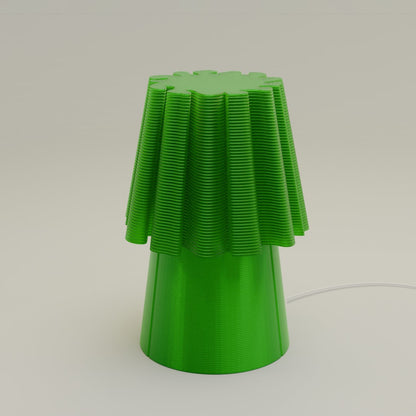 Ruffle Lamp - Green green