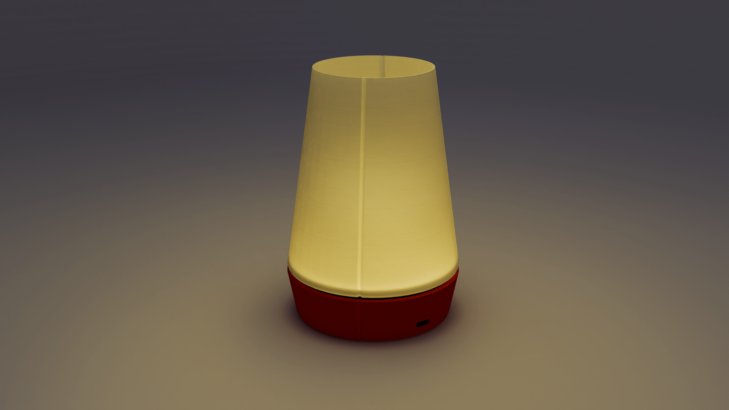 Scandinavian-inspired Venti table light with cone diffuser and Smart Life app control.