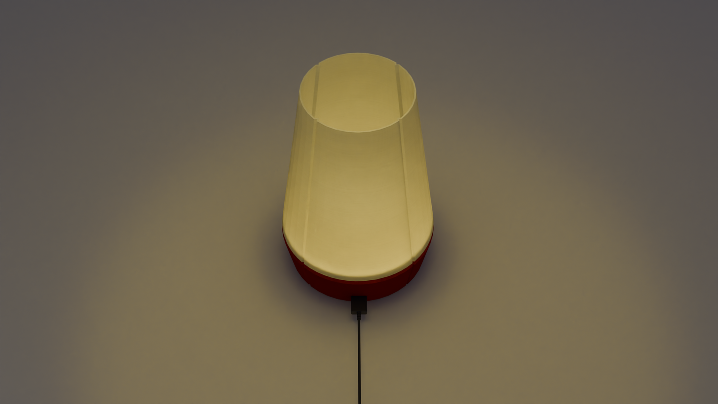 Modern table lamp Venti with cone diffuser and integrated Bluetooth control.