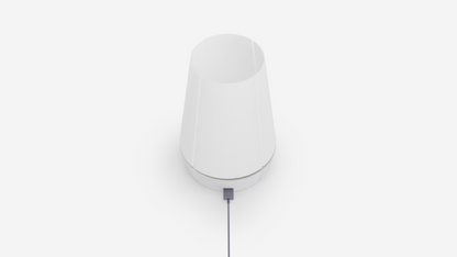 Minimalist Venti lamp featuring Scandinavian design and Bluetooth mesh integration.