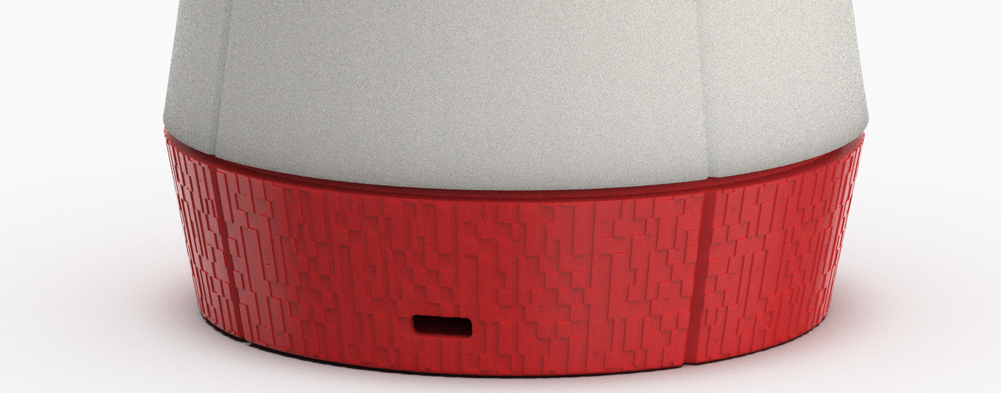 Pixel patterned base of Venti Smart Lamp